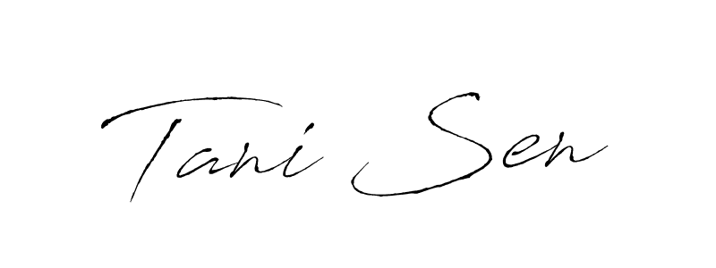 Create a beautiful signature design for name Tani Sen. With this signature (Antro_Vectra) fonts, you can make a handwritten signature for free. Tani Sen signature style 6 images and pictures png