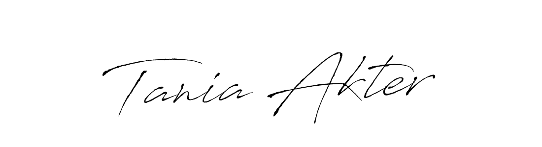 Antro_Vectra is a professional signature style that is perfect for those who want to add a touch of class to their signature. It is also a great choice for those who want to make their signature more unique. Get Tania Akter name to fancy signature for free. Tania Akter signature style 6 images and pictures png