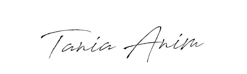 You should practise on your own different ways (Antro_Vectra) to write your name (Tania Anim) in signature. don't let someone else do it for you. Tania Anim signature style 6 images and pictures png