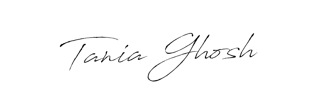 Make a beautiful signature design for name Tania Ghosh. With this signature (Antro_Vectra) style, you can create a handwritten signature for free. Tania Ghosh signature style 6 images and pictures png