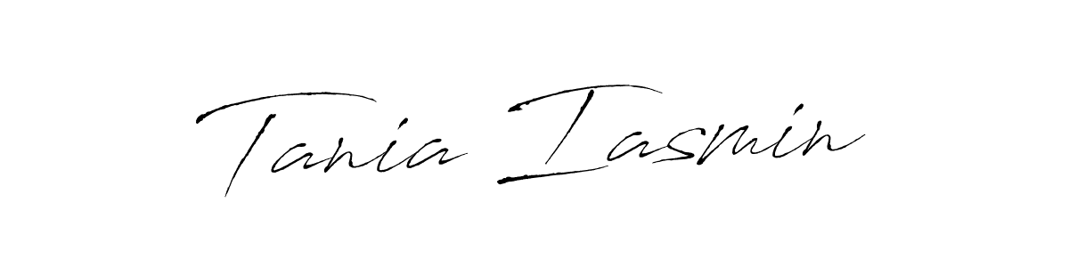 This is the best signature style for the Tania Iasmin name. Also you like these signature font (Antro_Vectra). Mix name signature. Tania Iasmin signature style 6 images and pictures png
