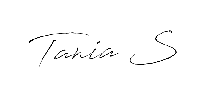 Create a beautiful signature design for name Tania S. With this signature (Antro_Vectra) fonts, you can make a handwritten signature for free. Tania S signature style 6 images and pictures png