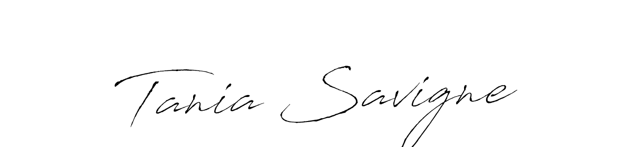 Also we have Tania Savigne name is the best signature style. Create professional handwritten signature collection using Antro_Vectra autograph style. Tania Savigne signature style 6 images and pictures png