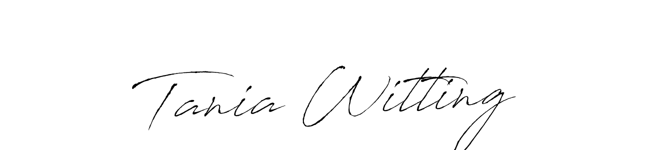 Also You can easily find your signature by using the search form. We will create Tania Witting name handwritten signature images for you free of cost using Antro_Vectra sign style. Tania Witting signature style 6 images and pictures png