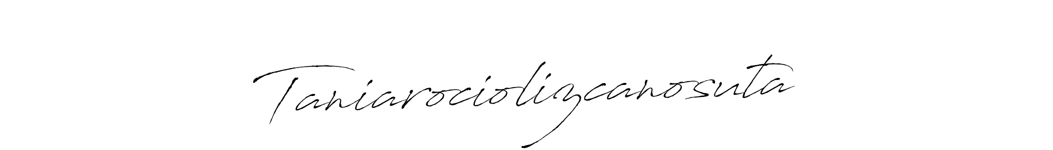 Antro_Vectra is a professional signature style that is perfect for those who want to add a touch of class to their signature. It is also a great choice for those who want to make their signature more unique. Get Taniarociolizcanosuta name to fancy signature for free. Taniarociolizcanosuta signature style 6 images and pictures png