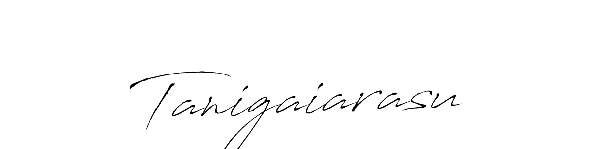 Use a signature maker to create a handwritten signature online. With this signature software, you can design (Antro_Vectra) your own signature for name Tanigaiarasu. Tanigaiarasu signature style 6 images and pictures png