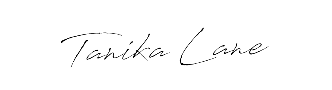 Tanika Lane stylish signature style. Best Handwritten Sign (Antro_Vectra) for my name. Handwritten Signature Collection Ideas for my name Tanika Lane. Tanika Lane signature style 6 images and pictures png