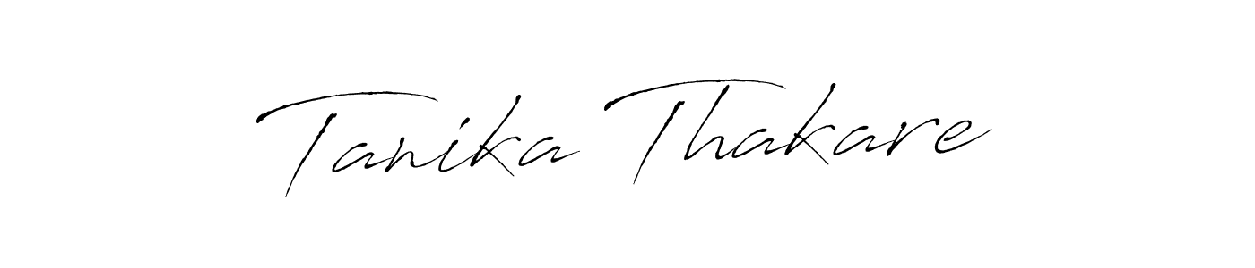 Tanika Thakare stylish signature style. Best Handwritten Sign (Antro_Vectra) for my name. Handwritten Signature Collection Ideas for my name Tanika Thakare. Tanika Thakare signature style 6 images and pictures png