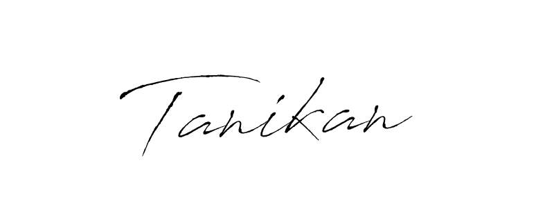 Make a beautiful signature design for name Tanikan . With this signature (Antro_Vectra) style, you can create a handwritten signature for free. Tanikan  signature style 6 images and pictures png