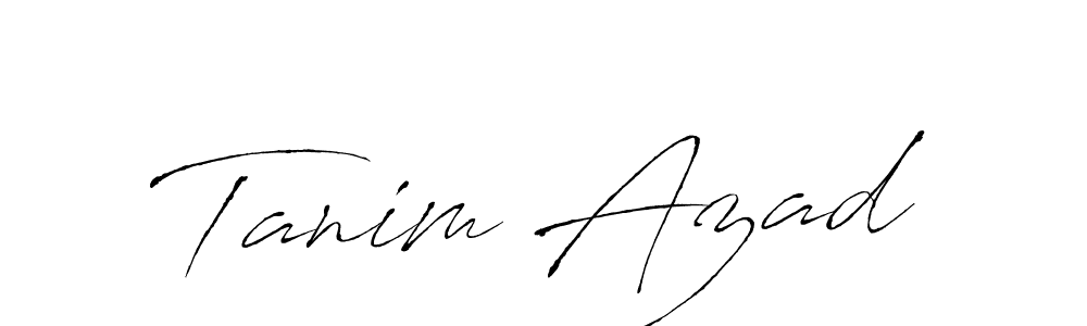 The best way (Antro_Vectra) to make a short signature is to pick only two or three words in your name. The name Tanim Azad include a total of six letters. For converting this name. Tanim Azad signature style 6 images and pictures png