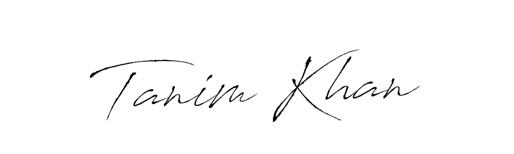 How to make Tanim Khan name signature. Use Antro_Vectra style for creating short signs online. This is the latest handwritten sign. Tanim Khan signature style 6 images and pictures png