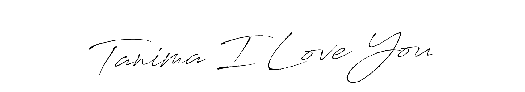 How to make Tanima I Love You signature? Antro_Vectra is a professional autograph style. Create handwritten signature for Tanima I Love You name. Tanima I Love You signature style 6 images and pictures png