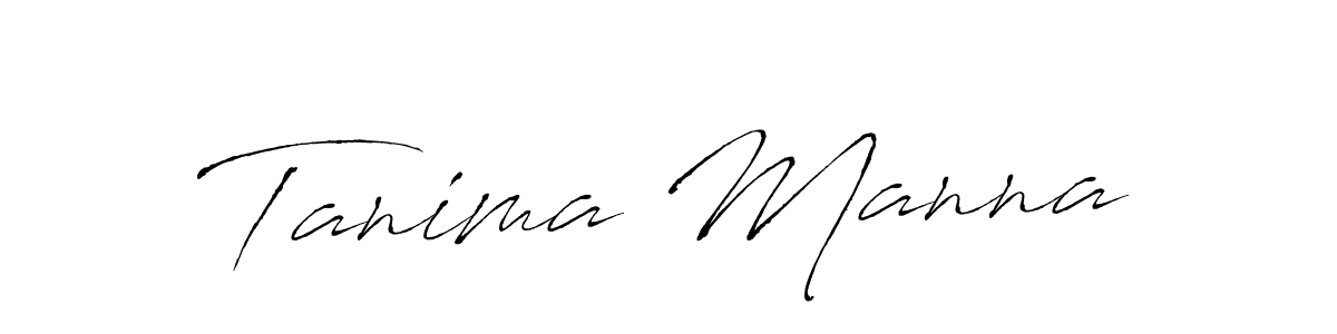 Tanima Manna stylish signature style. Best Handwritten Sign (Antro_Vectra) for my name. Handwritten Signature Collection Ideas for my name Tanima Manna. Tanima Manna signature style 6 images and pictures png