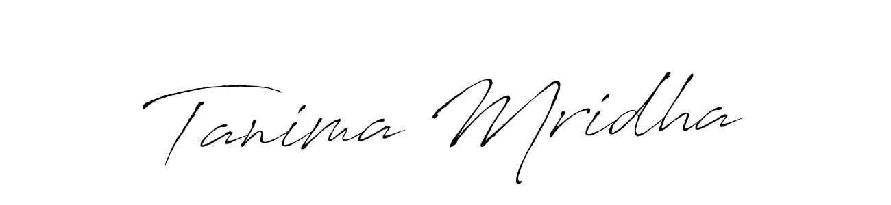 Make a beautiful signature design for name Tanima Mridha. With this signature (Antro_Vectra) style, you can create a handwritten signature for free. Tanima Mridha signature style 6 images and pictures png