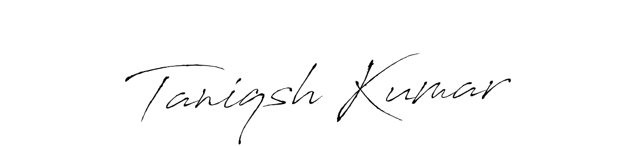 Similarly Antro_Vectra is the best handwritten signature design. Signature creator online .You can use it as an online autograph creator for name Taniqsh Kumar. Taniqsh Kumar signature style 6 images and pictures png