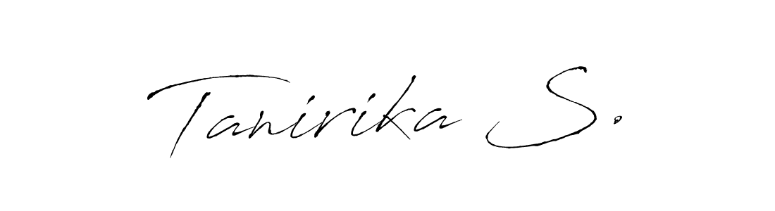 if you are searching for the best signature style for your name Tanirika S.. so please give up your signature search. here we have designed multiple signature styles  using Antro_Vectra. Tanirika S. signature style 6 images and pictures png