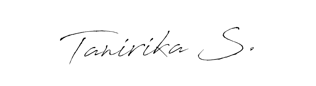 Similarly Antro_Vectra is the best handwritten signature design. Signature creator online .You can use it as an online autograph creator for name Tanirika S.. Tanirika S. signature style 6 images and pictures png