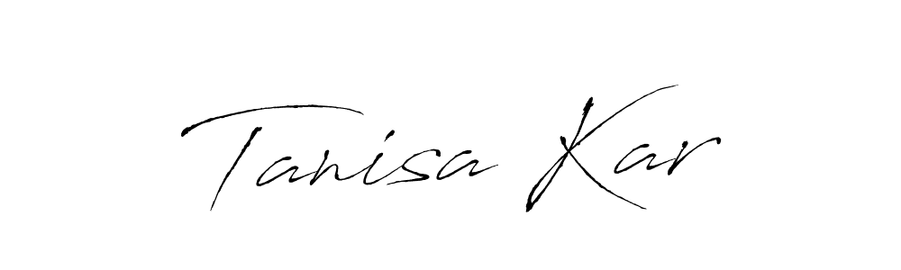Antro_Vectra is a professional signature style that is perfect for those who want to add a touch of class to their signature. It is also a great choice for those who want to make their signature more unique. Get Tanisa Kar name to fancy signature for free. Tanisa Kar signature style 6 images and pictures png