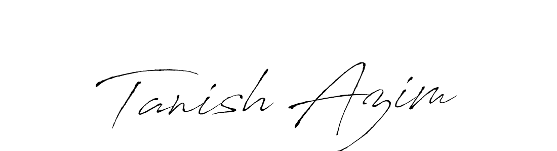 The best way (Antro_Vectra) to make a short signature is to pick only two or three words in your name. The name Tanish Azim include a total of six letters. For converting this name. Tanish Azim signature style 6 images and pictures png