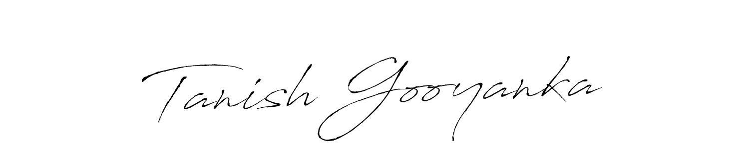 Make a beautiful signature design for name Tanish Gooyanka. With this signature (Antro_Vectra) style, you can create a handwritten signature for free. Tanish Gooyanka signature style 6 images and pictures png