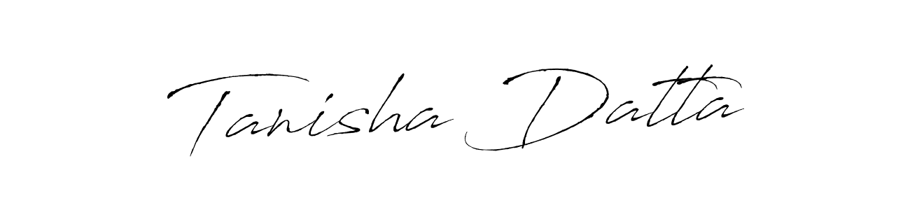 Make a beautiful signature design for name Tanisha Datta. With this signature (Antro_Vectra) style, you can create a handwritten signature for free. Tanisha Datta signature style 6 images and pictures png