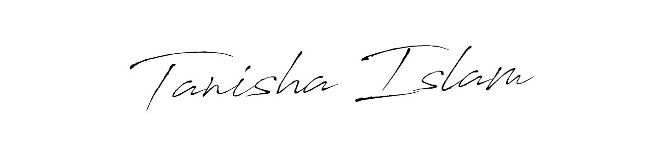 Use a signature maker to create a handwritten signature online. With this signature software, you can design (Antro_Vectra) your own signature for name Tanisha Islam. Tanisha Islam signature style 6 images and pictures png