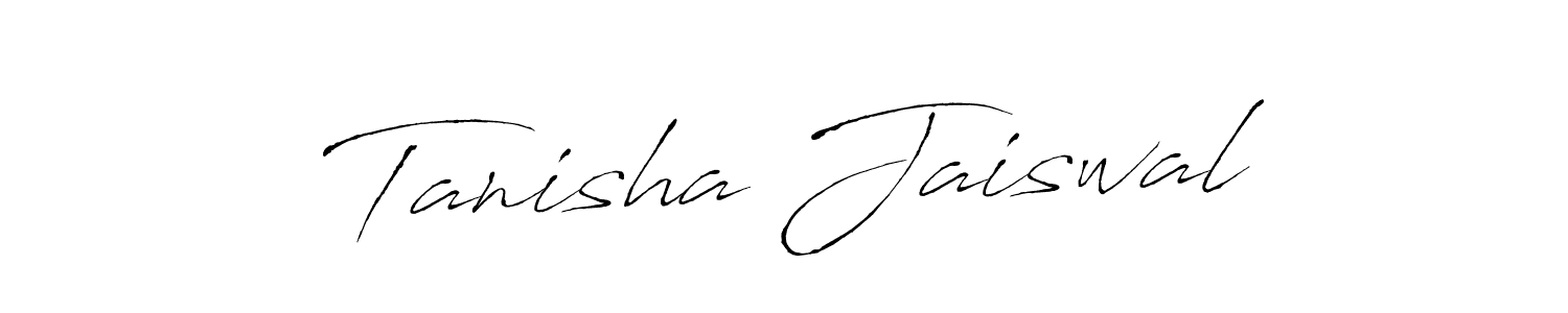Design your own signature with our free online signature maker. With this signature software, you can create a handwritten (Antro_Vectra) signature for name Tanisha Jaiswal. Tanisha Jaiswal signature style 6 images and pictures png