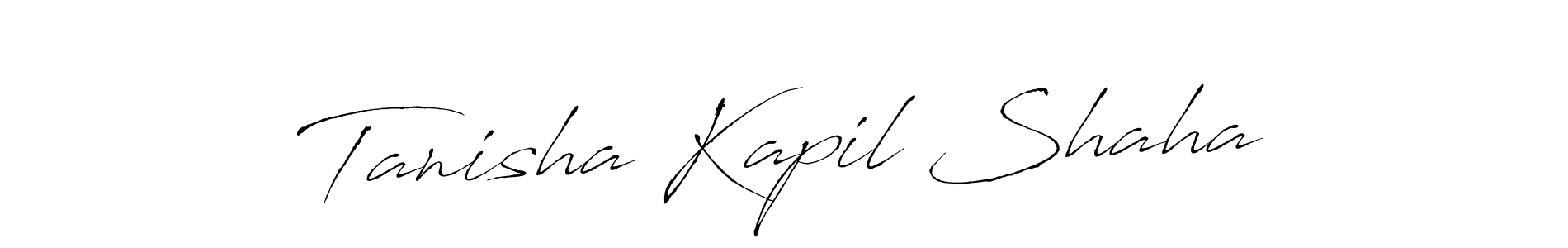 Design your own signature with our free online signature maker. With this signature software, you can create a handwritten (Antro_Vectra) signature for name Tanisha Kapil Shaha. Tanisha Kapil Shaha signature style 6 images and pictures png