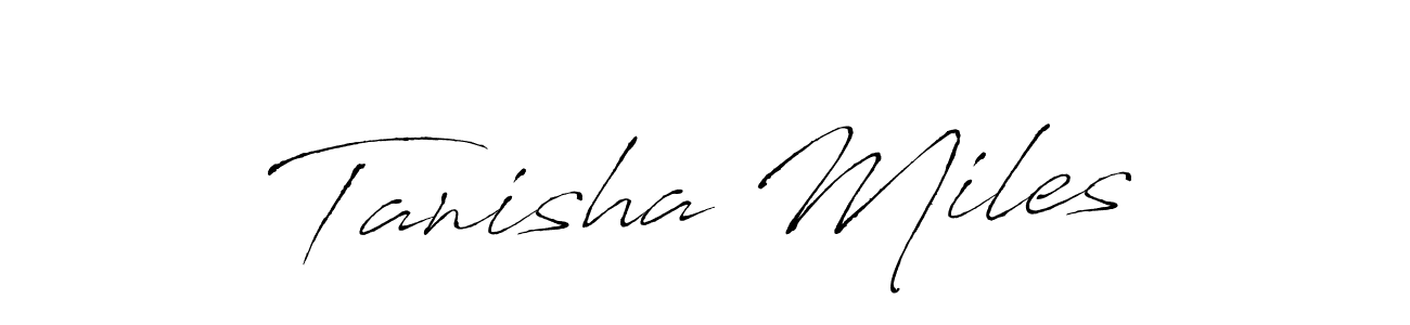 Tanisha Miles stylish signature style. Best Handwritten Sign (Antro_Vectra) for my name. Handwritten Signature Collection Ideas for my name Tanisha Miles. Tanisha Miles signature style 6 images and pictures png