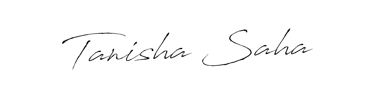 How to make Tanisha Saha name signature. Use Antro_Vectra style for creating short signs online. This is the latest handwritten sign. Tanisha Saha signature style 6 images and pictures png