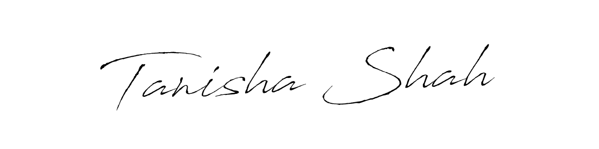 Antro_Vectra is a professional signature style that is perfect for those who want to add a touch of class to their signature. It is also a great choice for those who want to make their signature more unique. Get Tanisha Shah name to fancy signature for free. Tanisha Shah signature style 6 images and pictures png