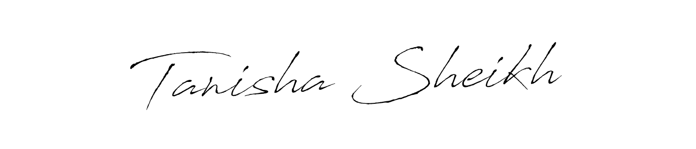 The best way (Antro_Vectra) to make a short signature is to pick only two or three words in your name. The name Tanisha Sheikh include a total of six letters. For converting this name. Tanisha Sheikh signature style 6 images and pictures png