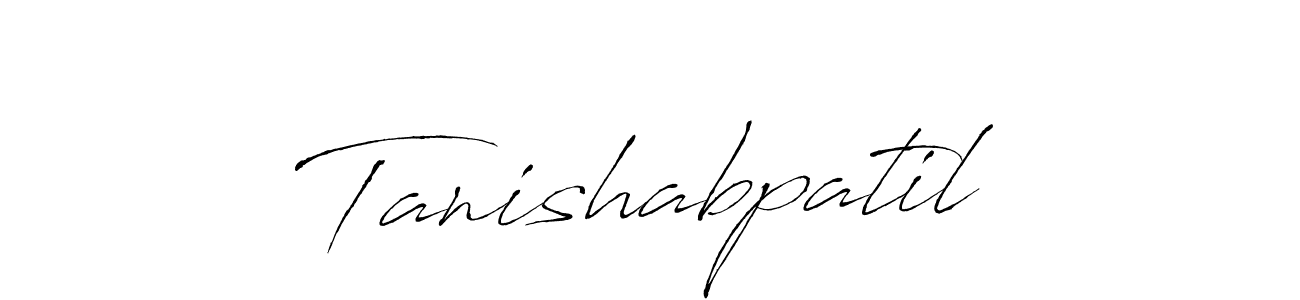 How to make Tanishabpatil name signature. Use Antro_Vectra style for creating short signs online. This is the latest handwritten sign. Tanishabpatil signature style 6 images and pictures png