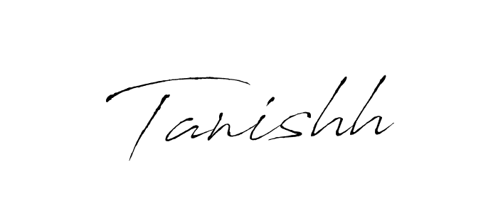 Make a beautiful signature design for name Tanishh. With this signature (Antro_Vectra) style, you can create a handwritten signature for free. Tanishh signature style 6 images and pictures png