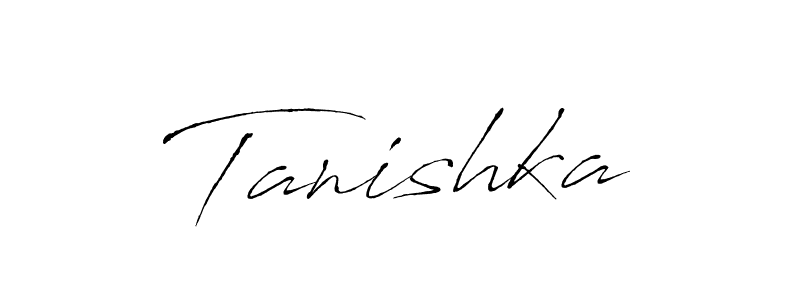 The best way (Antro_Vectra) to make a short signature is to pick only two or three words in your name. The name Tanishka include a total of six letters. For converting this name. Tanishka signature style 6 images and pictures png