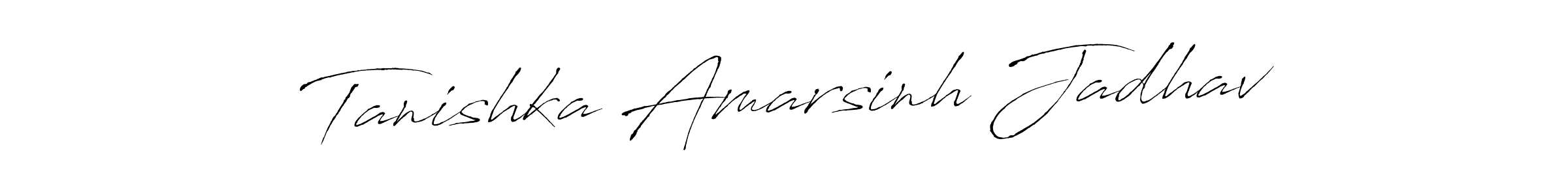 See photos of Tanishka Amarsinh Jadhav official signature by Spectra . Check more albums & portfolios. Read reviews & check more about Antro_Vectra font. Tanishka Amarsinh Jadhav signature style 6 images and pictures png