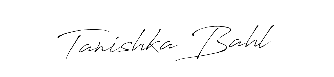 Make a beautiful signature design for name Tanishka Bahl. Use this online signature maker to create a handwritten signature for free. Tanishka Bahl signature style 6 images and pictures png