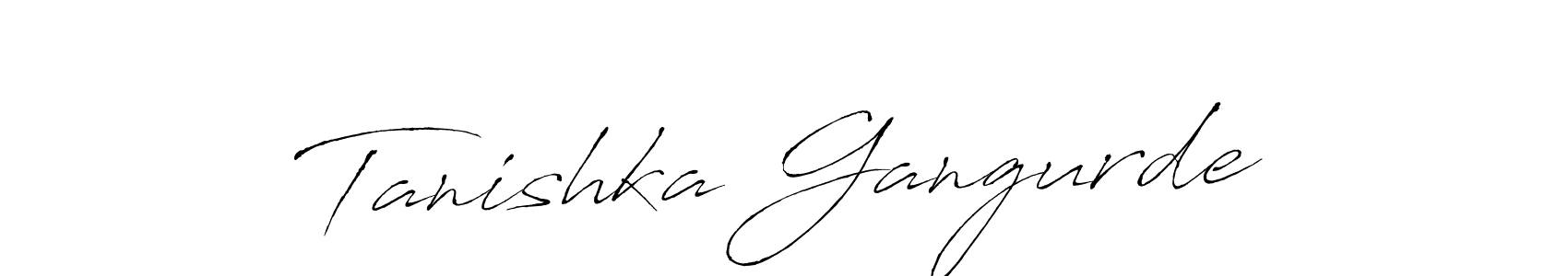 Also we have Tanishka Gangurde name is the best signature style. Create professional handwritten signature collection using Antro_Vectra autograph style. Tanishka Gangurde signature style 6 images and pictures png