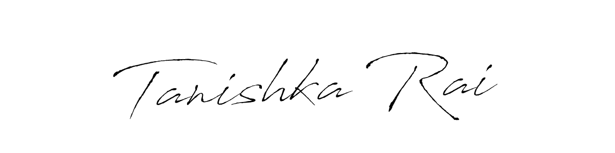 How to make Tanishka Rai signature? Antro_Vectra is a professional autograph style. Create handwritten signature for Tanishka Rai name. Tanishka Rai signature style 6 images and pictures png