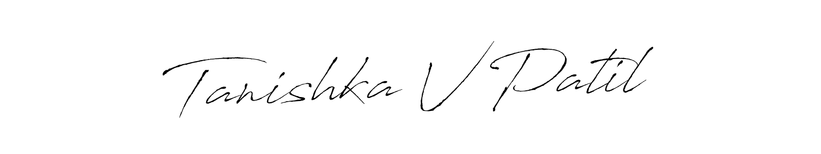 Make a beautiful signature design for name Tanishka V Patil. Use this online signature maker to create a handwritten signature for free. Tanishka V Patil signature style 6 images and pictures png