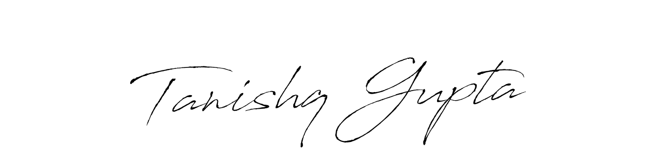 How to make Tanishq Gupta name signature. Use Antro_Vectra style for creating short signs online. This is the latest handwritten sign. Tanishq Gupta signature style 6 images and pictures png