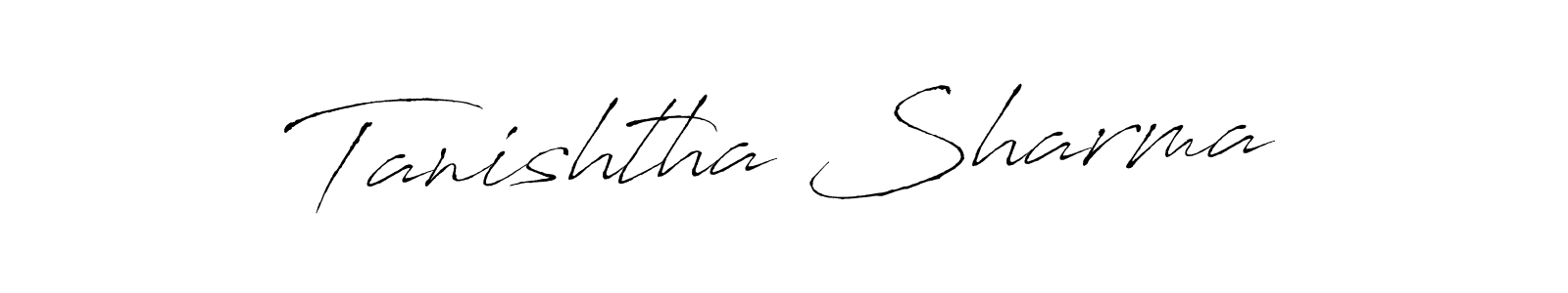 Make a beautiful signature design for name Tanishtha Sharma. With this signature (Antro_Vectra) style, you can create a handwritten signature for free. Tanishtha Sharma signature style 6 images and pictures png