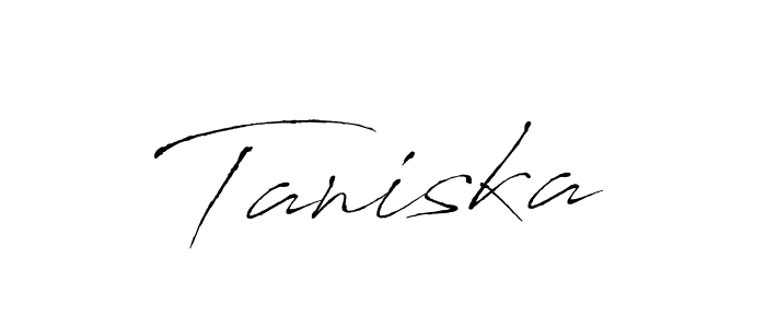 Taniska stylish signature style. Best Handwritten Sign (Antro_Vectra) for my name. Handwritten Signature Collection Ideas for my name Taniska. Taniska signature style 6 images and pictures png