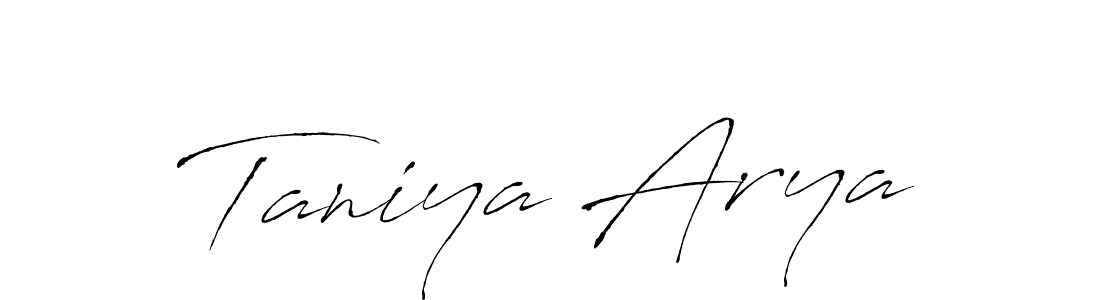 Create a beautiful signature design for name Taniya Arya. With this signature (Antro_Vectra) fonts, you can make a handwritten signature for free. Taniya Arya signature style 6 images and pictures png