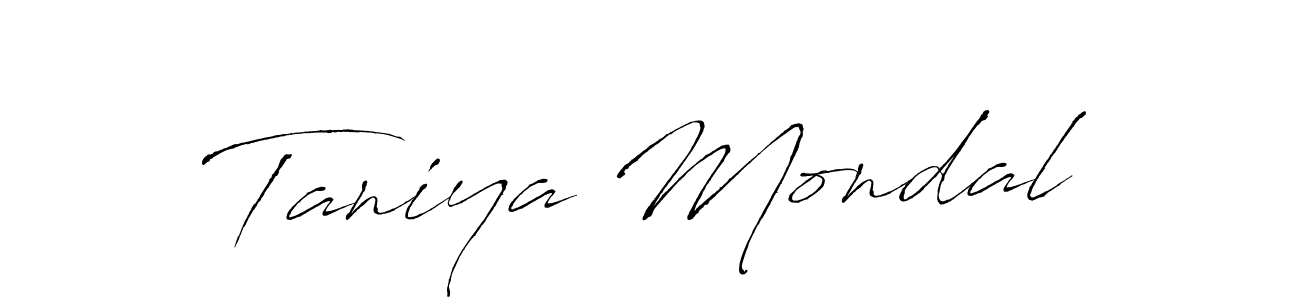 Use a signature maker to create a handwritten signature online. With this signature software, you can design (Antro_Vectra) your own signature for name Taniya Mondal. Taniya Mondal signature style 6 images and pictures png