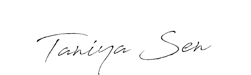 Also You can easily find your signature by using the search form. We will create Taniya Sen name handwritten signature images for you free of cost using Antro_Vectra sign style. Taniya Sen signature style 6 images and pictures png