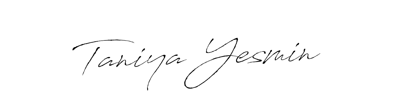 Make a beautiful signature design for name Taniya Yesmin. Use this online signature maker to create a handwritten signature for free. Taniya Yesmin signature style 6 images and pictures png