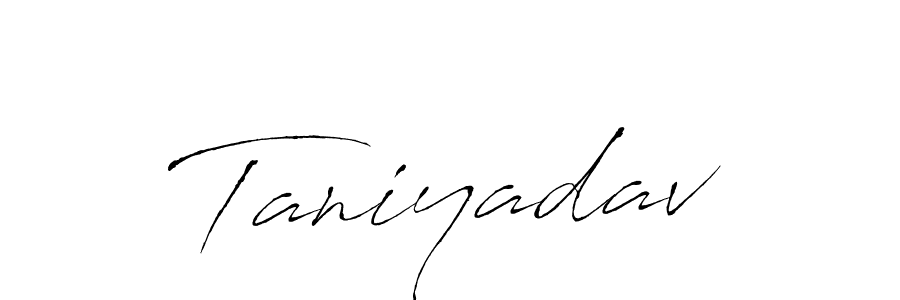 How to make Taniyadav signature? Antro_Vectra is a professional autograph style. Create handwritten signature for Taniyadav name. Taniyadav signature style 6 images and pictures png