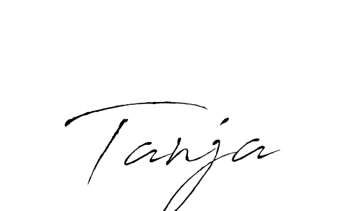 You should practise on your own different ways (Antro_Vectra) to write your name (Tanja) in signature. don't let someone else do it for you. Tanja signature style 6 images and pictures png