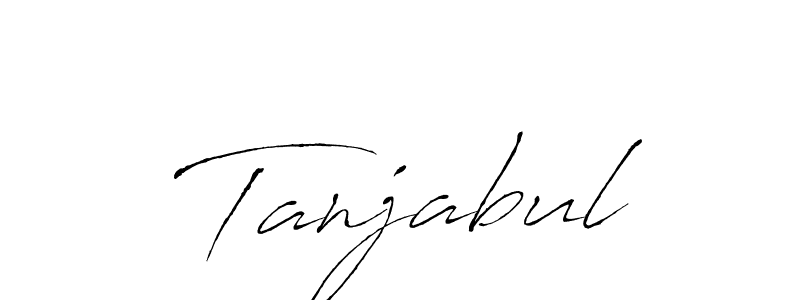 You should practise on your own different ways (Antro_Vectra) to write your name (Tanjabul) in signature. don't let someone else do it for you. Tanjabul signature style 6 images and pictures png